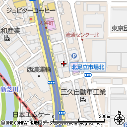 東京青果冷蔵株式会社周辺の地図
