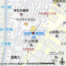 ベルクス北松戸店周辺の地図