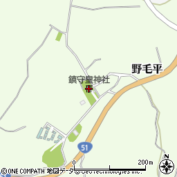 鎮守皇神社周辺の地図