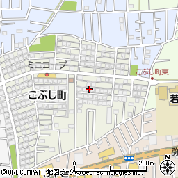 埼玉県所沢市こぶし町周辺の地図