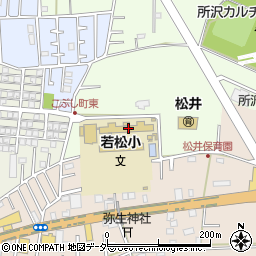 所沢市立若松小学校周辺の地図