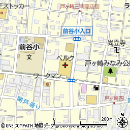ベルク三郷戸ヶ崎店周辺の地図