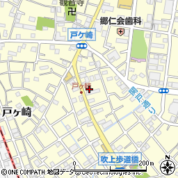 埼玉県三郷市戸ヶ崎2110周辺の地図
