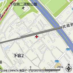 東京都清瀬市下宿周辺の地図