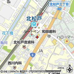 株式会社第一興商　松戸支店営業開発課周辺の地図
