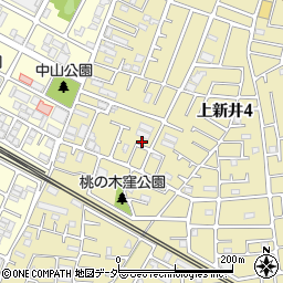 埼玉県所沢市上新井4丁目70-10周辺の地図
