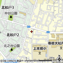 千葉県松戸市上本郷3460-3周辺の地図