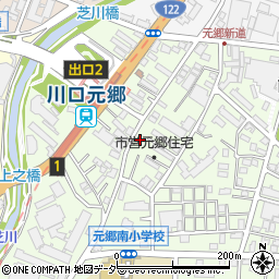 パークハウス川口元郷周辺の地図