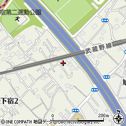 東京都清瀬市下宿2丁目701周辺の地図