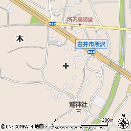 千葉県白井市木周辺の地図