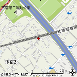 東京都清瀬市下宿2丁目677-21周辺の地図