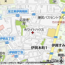 東京都足立区伊興本町周辺の地図