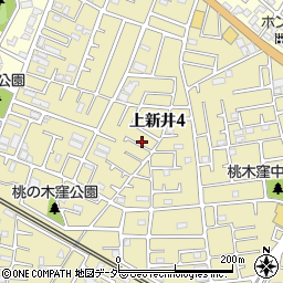 埼玉県所沢市上新井4丁目62周辺の地図