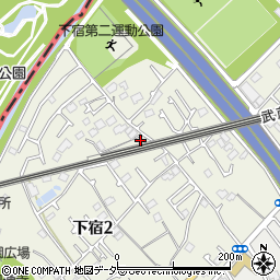 東京都清瀬市下宿2丁目470周辺の地図