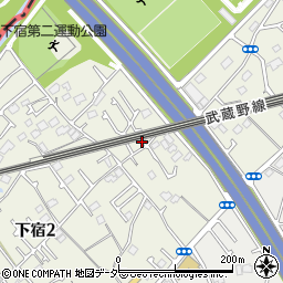 東京都清瀬市下宿2丁目677-22周辺の地図
