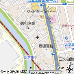 東京都足立区入谷7丁目18-29周辺の地図