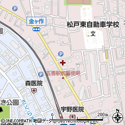 千葉県松戸市金ケ作417-5周辺の地図
