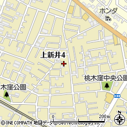 埼玉県所沢市上新井4丁目42-16周辺の地図
