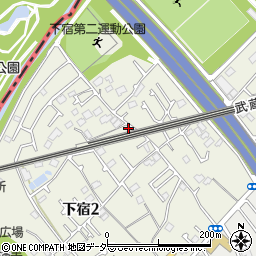 東京都清瀬市下宿2丁目470-1周辺の地図