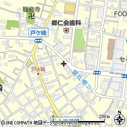 埼玉県三郷市戸ヶ崎2108周辺の地図
