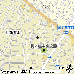 埼玉県所沢市上新井4丁目27-6周辺の地図