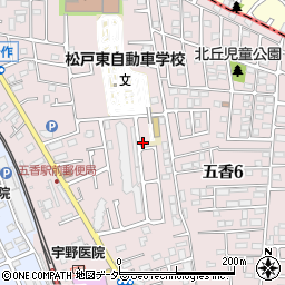 千葉県松戸市金ケ作418-96周辺の地図