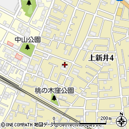 埼玉県所沢市上新井4丁目70-6周辺の地図