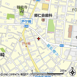 埼玉県三郷市戸ヶ崎2114-4周辺の地図