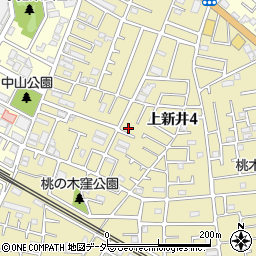 埼玉県所沢市上新井4丁目64-10周辺の地図