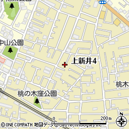 埼玉県所沢市上新井4丁目64-25周辺の地図