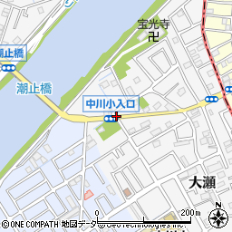 中川小入口周辺の地図