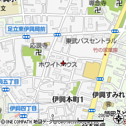 東京都足立区伊興本町2丁目周辺の地図