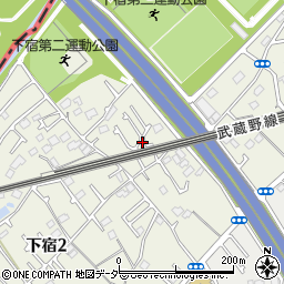 東京都清瀬市下宿2丁目677周辺の地図