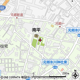 元郷氷川神社周辺の地図