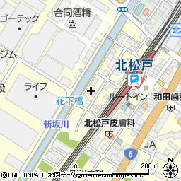 千葉県松戸市上本郷848-8周辺の地図