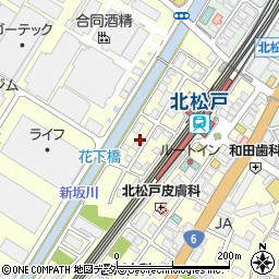 千葉県松戸市上本郷848-5周辺の地図