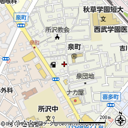 ムサシノ美容室周辺の地図