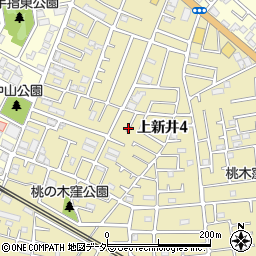 埼玉県所沢市上新井4丁目64周辺の地図