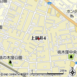 埼玉県所沢市上新井4丁目周辺の地図