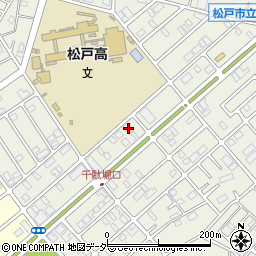 千葉県松戸市千駄堀1587-1周辺の地図