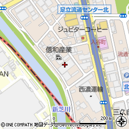 東京都足立区入谷7丁目18周辺の地図