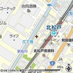 千葉県松戸市上本郷848周辺の地図