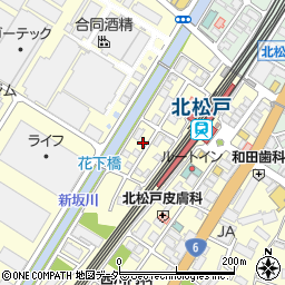 千葉県松戸市上本郷848-6周辺の地図