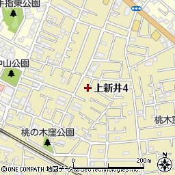 埼玉県所沢市上新井4丁目64-23周辺の地図