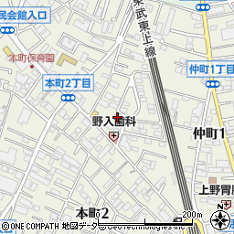 朝霞本町郵便局 ＡＴＭ周辺の地図