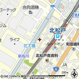 千葉県松戸市上本郷848-1周辺の地図