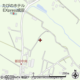 千葉県成田市新田184周辺の地図