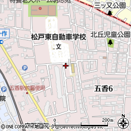 千葉県松戸市金ケ作418-93周辺の地図