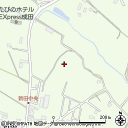 千葉県成田市新田182周辺の地図