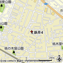 埼玉県所沢市上新井4丁目64-2周辺の地図